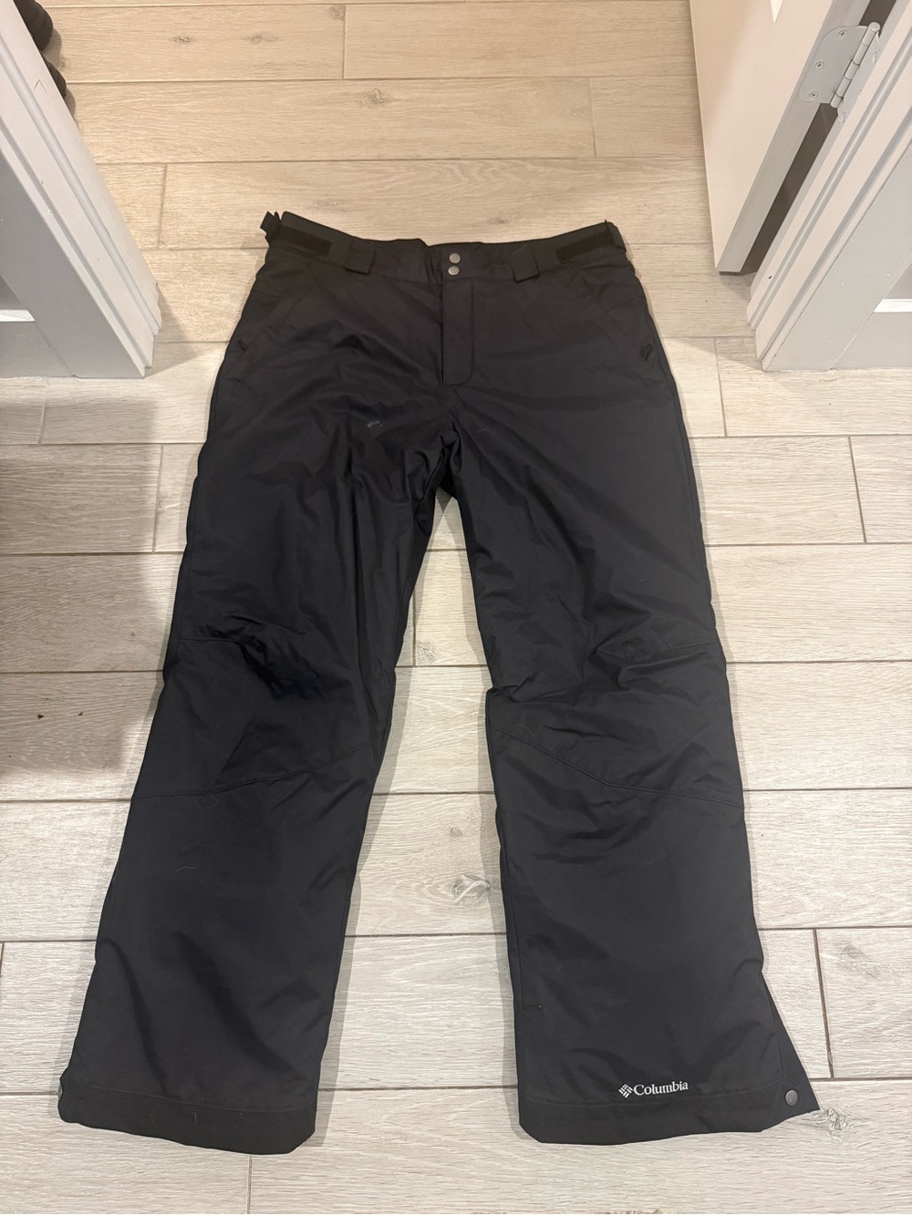 Columbia Black Jacket with Blue Accent Label